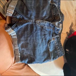 Aero denim shorts
